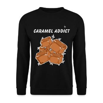 Caramel - Sweat-shirt Unisexe - noir - Devant - Alina (178cm) & Michal (187cm)