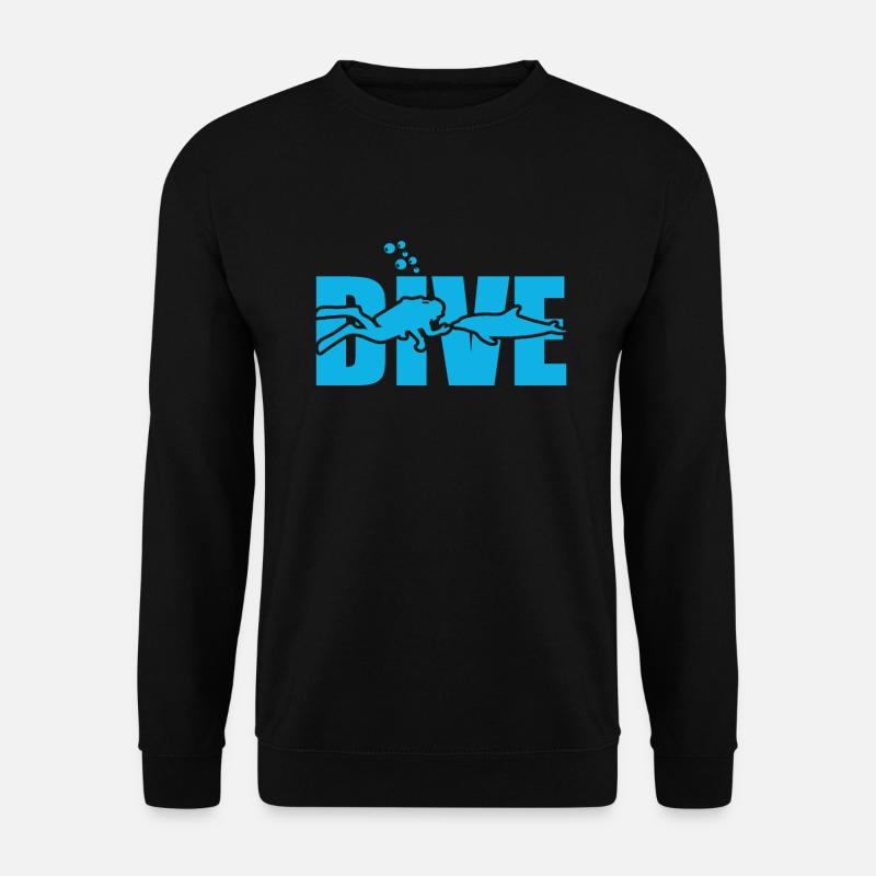 dive diving - Unisex Pullover - Schwarz