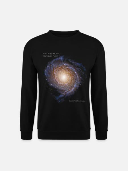 Spiral Galaxy NGC 3147 - Unisex Pullover - Schwarz
