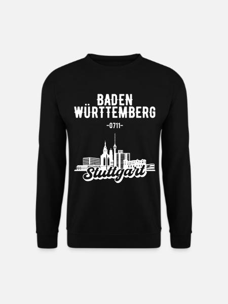 Stuttgart Baden Württemberg Skyline - Unisex Pullover - Schwarz