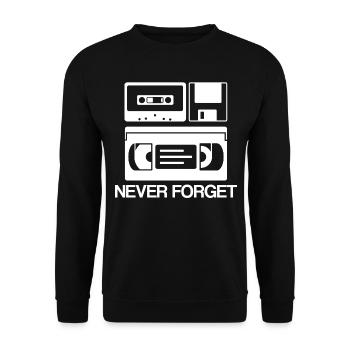 Enfants des années 80 - Sweat-shirt Unisexe - noir - Devant - Alina (178cm) & Michal (187cm)