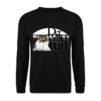 Habicht Wald - Unisex Pullover - Schwarz - Vorne - Alina (178cm) & Michal (187cm)