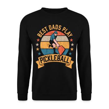 Les meilleurs papas jouent au pickleball - Sweat-shirt Unisexe - noir - Devant - Alina (178cm) & Michal (187cm)