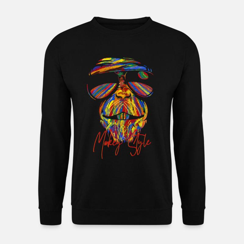 Monkey Style - Unisex Sweatshirt - black