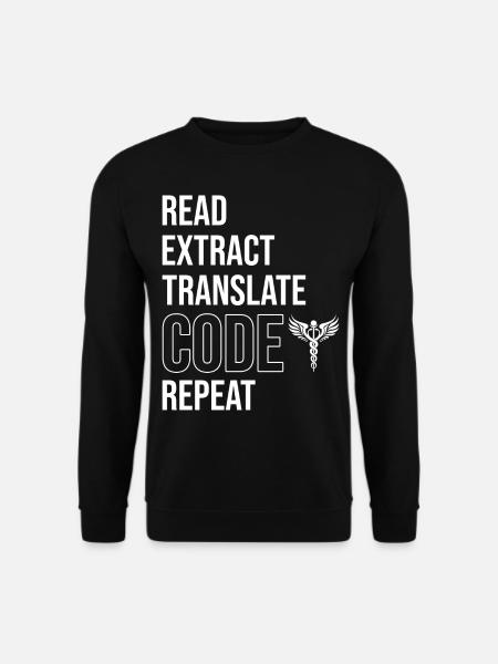 Kodierfachkraft - Unisex Pullover - Schwarz
