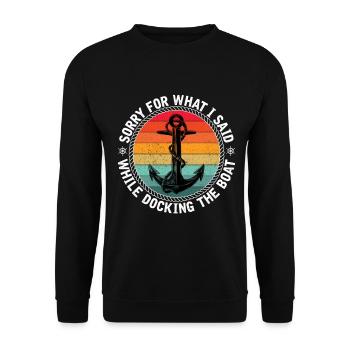 Capitaine - Sweat-shirt Unisexe - noir - Devant - Alina (178cm) & Michal (187cm)