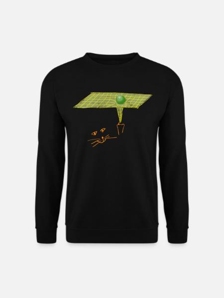 Le Grand Chat Cosmique et l’Espace-Temps - Sweat-shirt Unisexe - noir