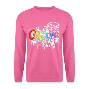 Ghettokid Style Graffiti Airbrush Design - Unisex Pullover - Pink - Vorne
