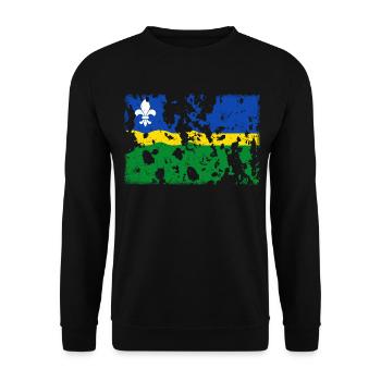 Flevoland Vintage - Unisex Sweatshirt - black - Front - Alina (178cm) & Michal (187cm)