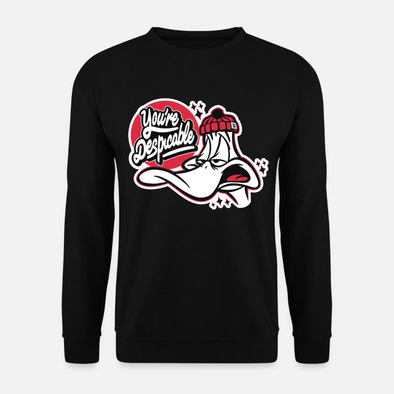 Looney Tunes Daffy Duck Despicable Phrase - Sweat-shirt Unisexe - noir