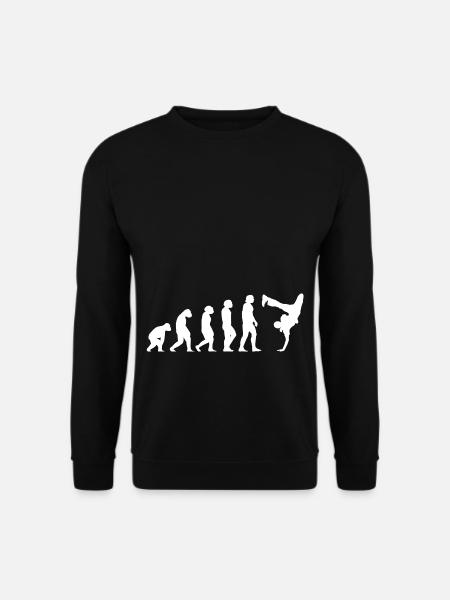 Breakdance Evolution Geschenk B-Boy 80's Hip Hop - Unisex Pullover - Schwarz