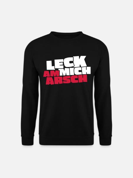 LECK MICH AM ARSCH - Unisex Pullover - Schwarz