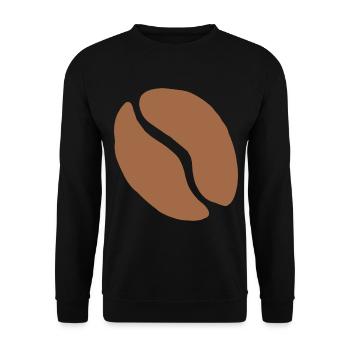 Café en grains de café tasse café caféine cadeau - Sweat-shirt Unisexe - noir - Devant - Alina (178cm) & Michal (187cm)