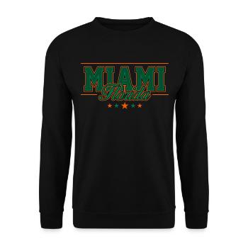 Miami - Sweat-shirt Unisexe - noir - Devant - Alina (178cm) & Michal (187cm)