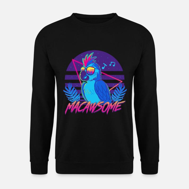 Macawsome - Unisex Pullover - Schwarz