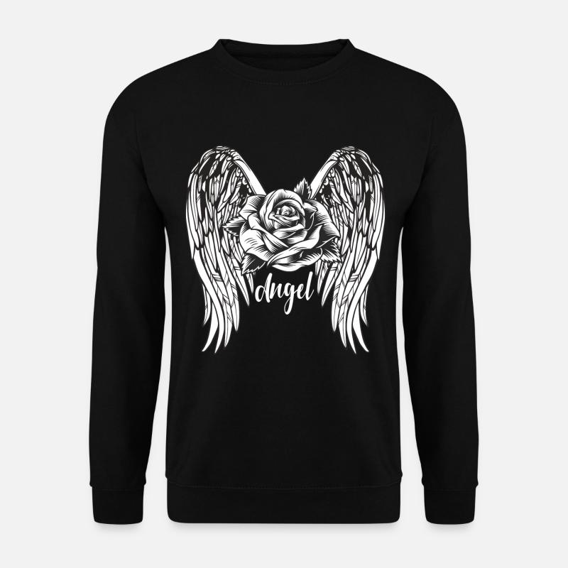 Angel Rose Flügel Engel - Unisex Pullover - Schwarz