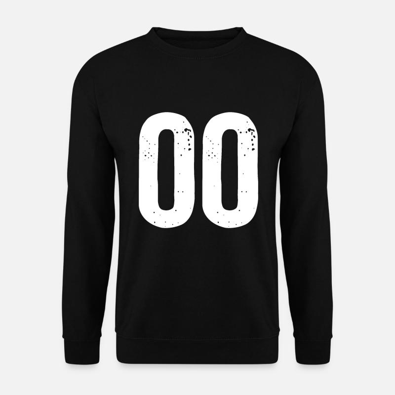00 Zahlen Weiß - Unisex Pullover - Schwarz