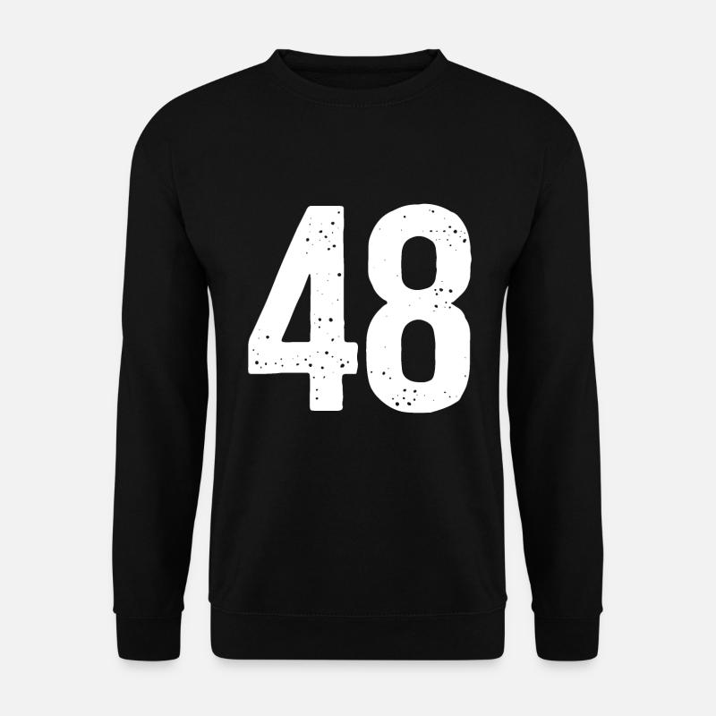 48 Numéros Blanc - Sweat-shirt Unisexe - noir