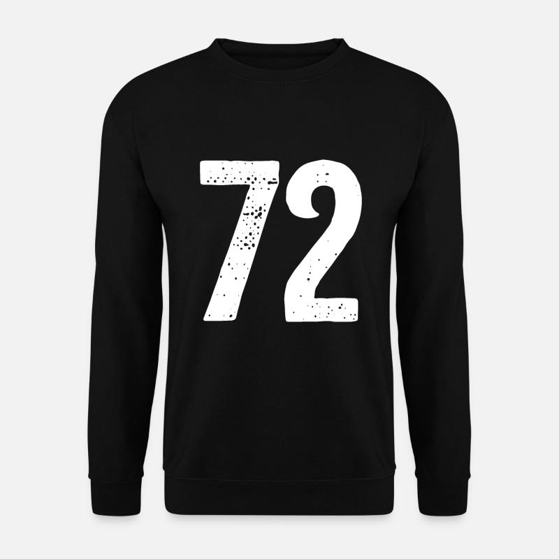 72 Numéros Blanc - Sweat-shirt Unisexe - noir