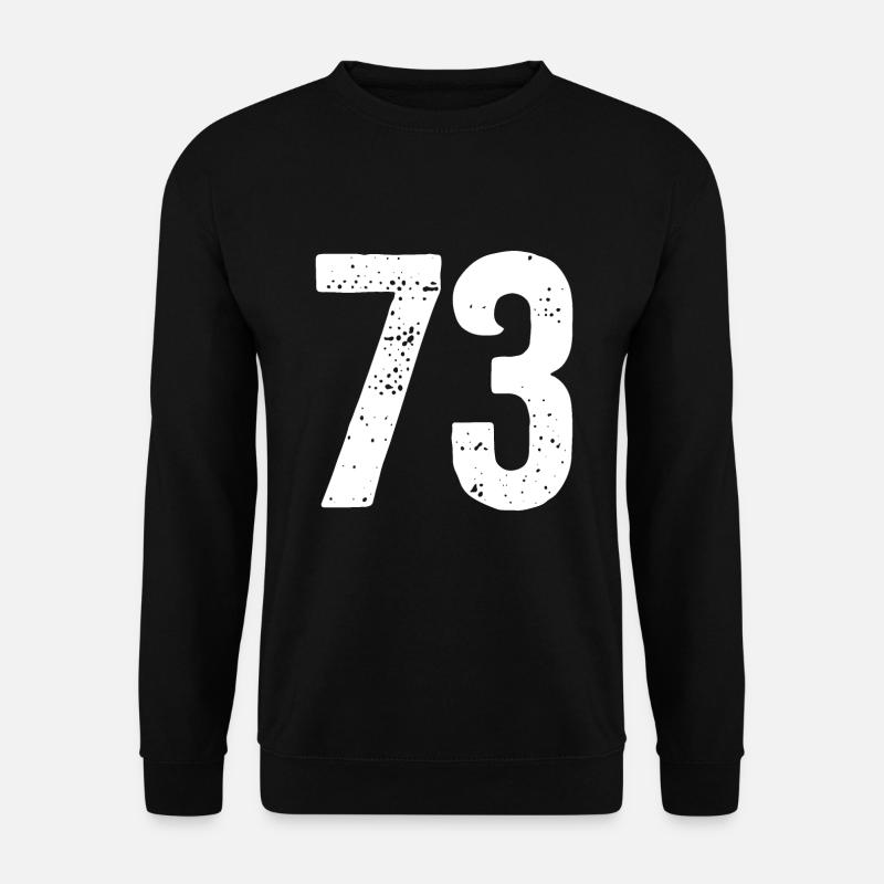 73 Numbers White - Unisex Sweatshirt - black