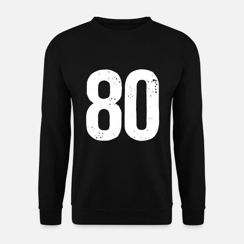 80 Numéros Blanc - Sweat-shirt Unisexe - noir