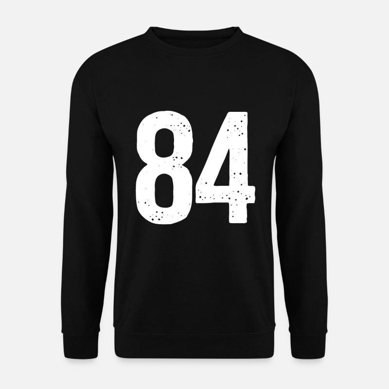 84 Numéros Blanc - Sweat-shirt Unisexe - noir