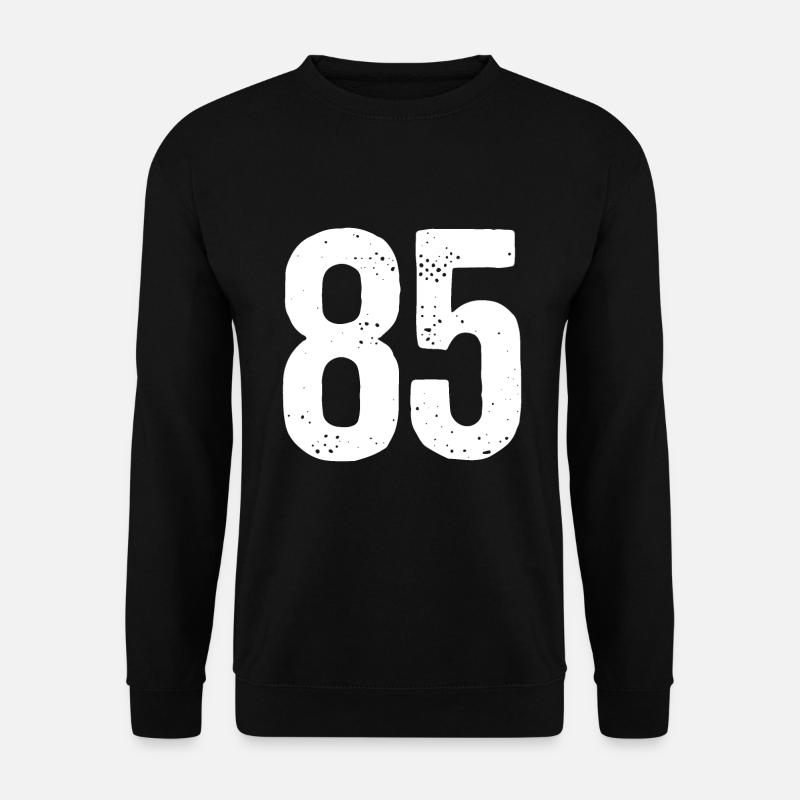85 Numbers White - Unisex Sweatshirt - black