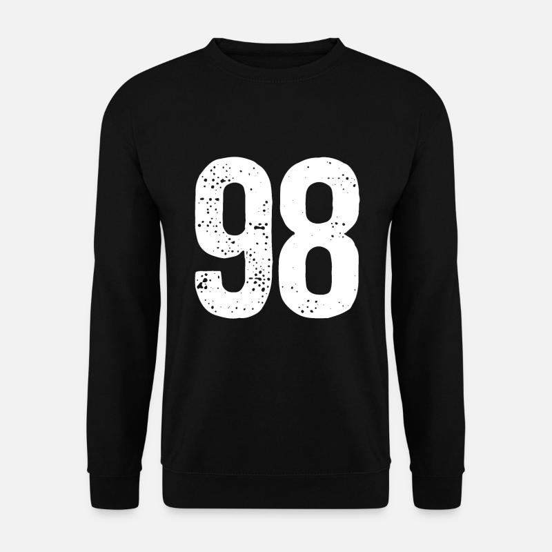 98 Numéros Blanc - Sweat-shirt Unisexe - noir