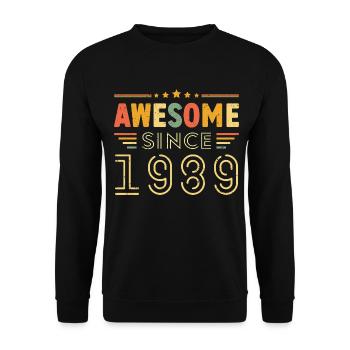 Vintage Legend 1989 Gift from 1989 - Born in 1989 - Unisex Sweatshirt - black - Front - Alina (178cm) & Michal (187cm)