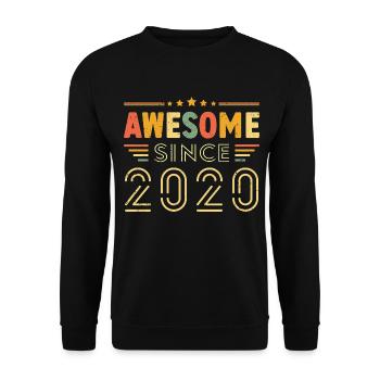 Vintage Legend 2020 Gift of 2020 - Born in 2020 - Unisex Sweatshirt - black - Front - Alina (178cm) & Michal (187cm)
