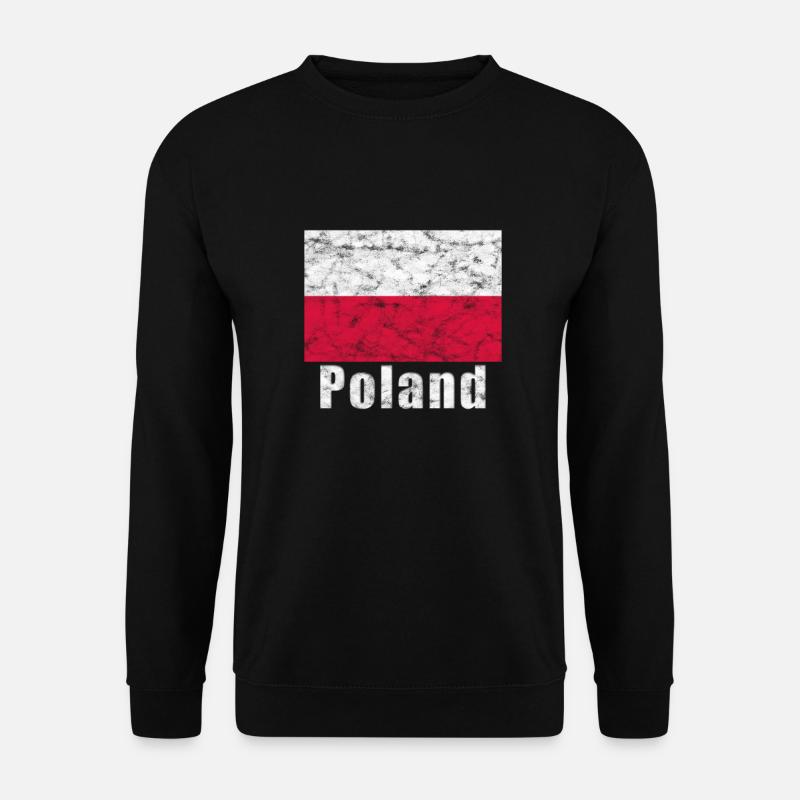 Drapeau de la Pologne - Sweat-shirt Unisexe - noir