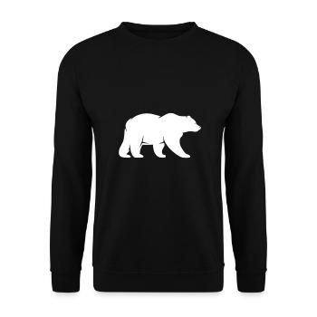 ours wildnis forêt nature animal zoo - Sweat-shirt Unisexe - noir - Devant - Alina (178cm) & Michal (187cm)