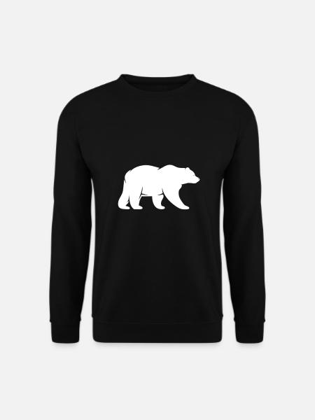 Bär Wildnis Wald Natur Tier zoo - Unisex Pullover - Schwarz