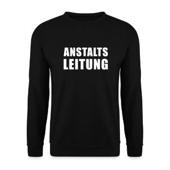 Management of the institution - Unisex Sweatshirt - black - Front - Alina (178cm) & Michal (187cm)