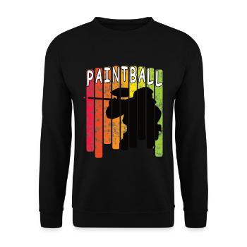 Graphique de couleurs de paintball - Sweat-shirt Unisexe - noir - Devant - Alina (178cm) & Michal (187cm)