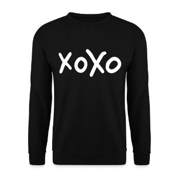 xoxo - Sweat-shirt Unisexe - noir - Devant - Alina (178cm) & Michal (187cm)