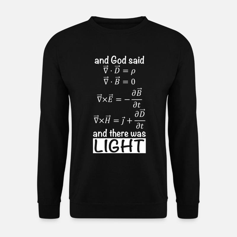 Maxwell Gleichung Physik Nerd Witz - Unisex Pullover - Schwarz
