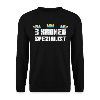 3 Kronen mobile Arena Gaming - Unisex Pullover - Schwarz - Vorne - Alina (178cm) & Michal (187cm)