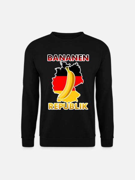 Deutschland - lustiger Bananen Spruch - Unisex Pullover - Schwarz