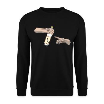 Korn und die Erschaffung des Adam - Unisex Pullover - Schwarz - Vorne - Alina (178cm) & Michal (187cm)