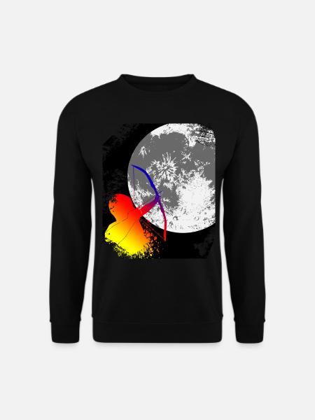 Archery - moon shot - Unisex Sweatshirt - black