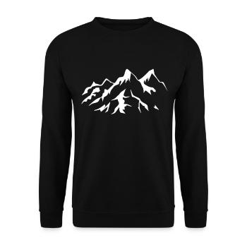 Mountain Freedom Alps Randonnée Allgäu Bavaria Randonnée - Sweat-shirt Unisexe - noir - Devant - Alina (178cm) & Michal (187cm)