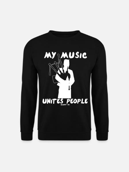 Dudelsack lustiger Dudelsackspieler Witz - Unisex Pullover - Schwarz