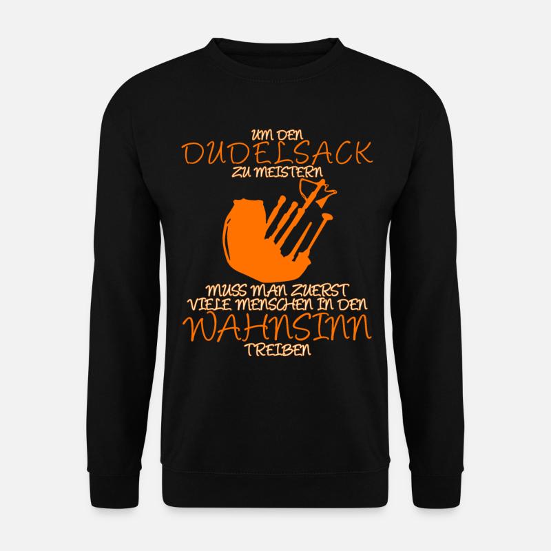 Cornemuse drôle disant Bockpipe - Sweat-shirt Unisexe - noir