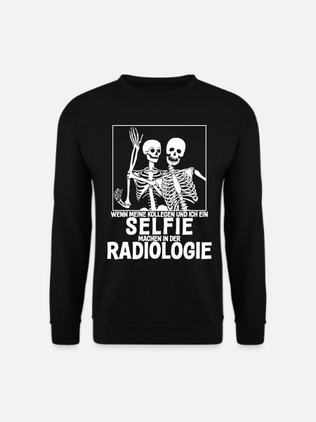 Roentgen Praxis lustiger Spruch - Unisex Pullover - Schwarz