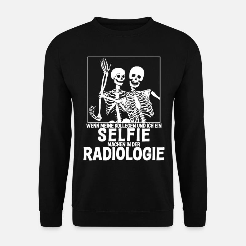 Roentgen Praxis lustiger Spruch - Unisex Pullover - Schwarz
