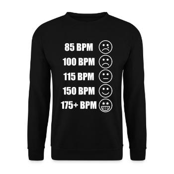 Gabber Hakken Uptempo Fun Gift - Sweat-shirt Unisexe - noir - Devant - Alina (178cm) & Michal (187cm)