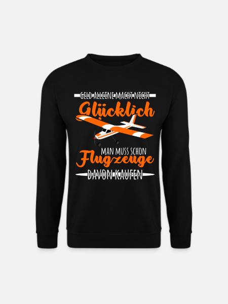 Modellflug Spruch Modellflieger lustig - Unisex Pullover - Schwarz