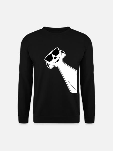 Erdmännchen lustig mit Sonnenbrille - Unisex Pullover - Schwarz