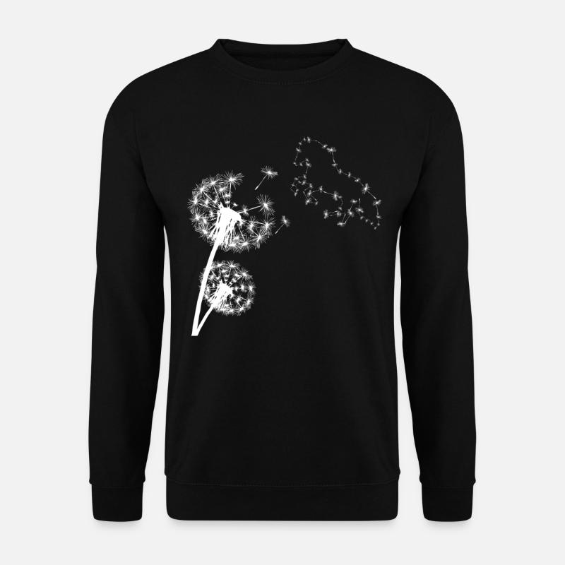 Island Pferd Pusteblume - Unisex Pullover - Schwarz